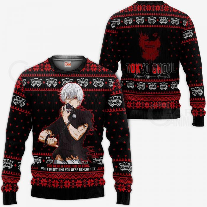 1102 AOP Kakeki Ken Ugly Christmas Sweater VA 3 MK sweatshirt F 2BB - Tokyo Ghoul Merch