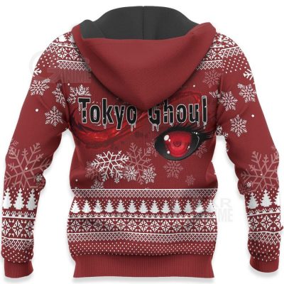 1102 AOP Tokyo Ghoul Ugly Christmas Sweater VA Kaneki2 7 HD Back - Tokyo Ghoul Merch