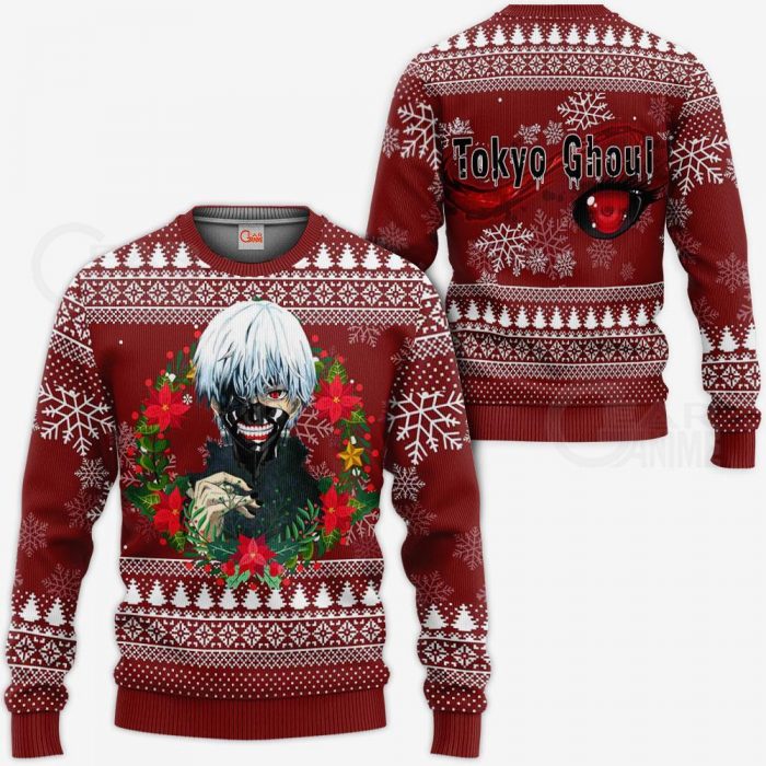 1102 AOP Tokyo Ghoul Ugly Christmas Sweater VA Kaneki3 3 MK sweatshirt F 2BB - Tokyo Ghoul Merch