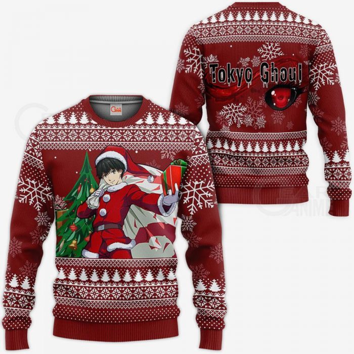 1102 AOP Tokyo Ghoul Ugly Christmas Sweater VA Kaneki 3 MK sweatshirt F 2BB - Tokyo Ghoul Merch
