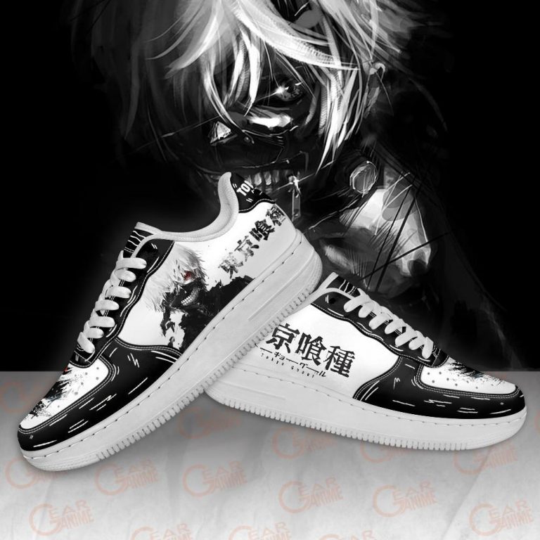 Tokyo Ghoul Black & White Ken Kaneki Air Force Shoes - Tokyo Ghoul