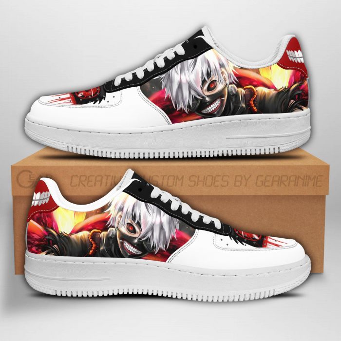 ken kaneki air force sneakers tokyo ghoul anime shoes fan gift pt04 gearanime - Tokyo Ghoul Merch