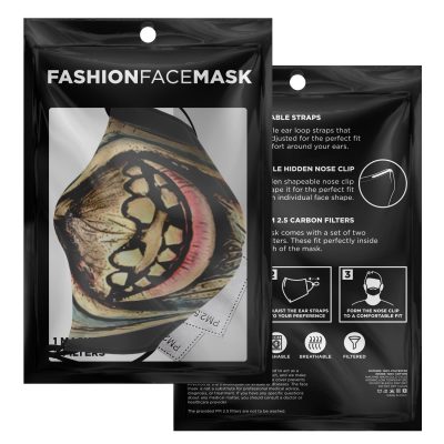 scary face zombie tokyo ghoul premium carbon filter face mask 214581 - Tokyo Ghoul Merch