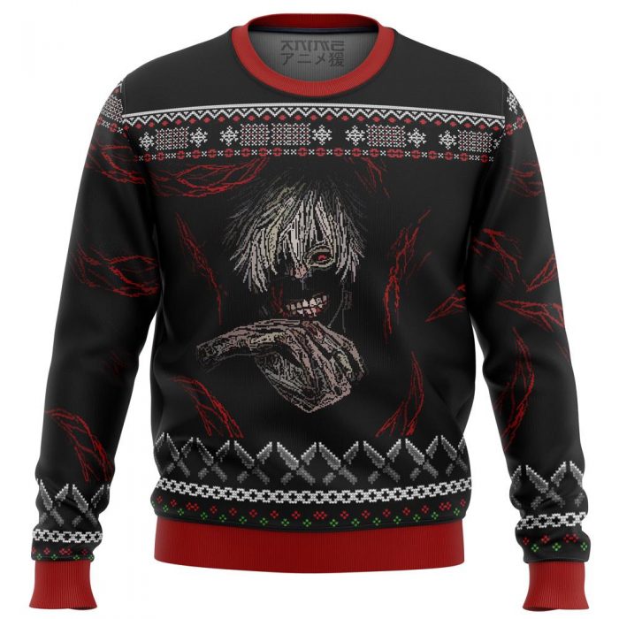 tokyo ghoul dark kaneki premium ugly christmas sweater 709892 - Tokyo Ghoul Merch
