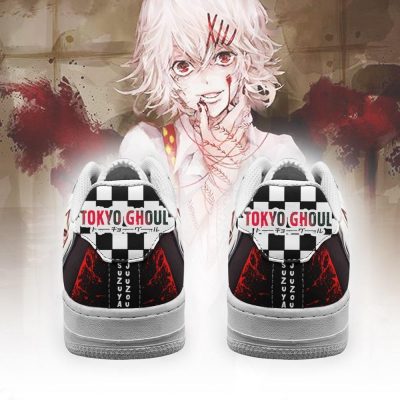 tokyo ghoul juuzou air force sneakers custom checkerboard shoes anime gearanime 3 - Tokyo Ghoul Merch