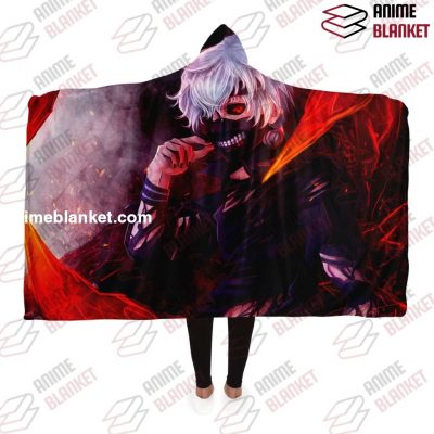 Tokyo Ghoul Hooded Blanket #10 Adult / Premium Sherpa - Aop