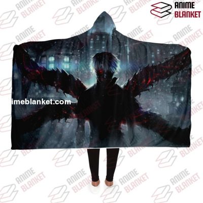Tokyo Ghoul Hooded Blanket #02 Adult / Premium Sherpa - Aop