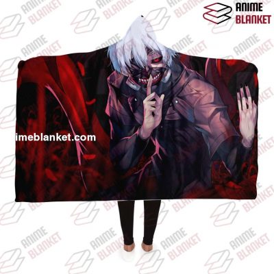 Tokyo Ghoul Hooded Blanket #06 Adult / Premium Sherpa - Aop