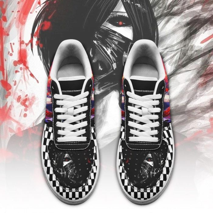 tokyo ghoul touka air force sneakers custom checkerboard shoes anime gearanime 2 - Tokyo Ghoul Merch