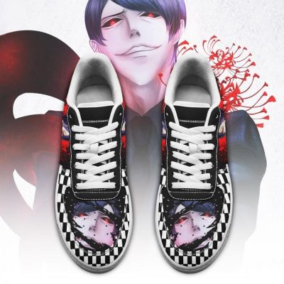 tokyo ghoul tsukiyama air force sneakers custom checkerboard shoes anime gearanime 2 - Tokyo Ghoul Merch