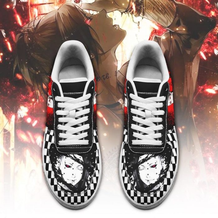 tokyo ghoul uta air force sneakers custom checkerboard shoes anime leather gearanime 2 - Tokyo Ghoul Merch