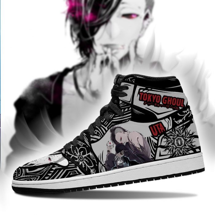 tokyo ghoul uta jordan sneakers custom tokyo ghoul anime shoes mn05 gearanime 3 - Tokyo Ghoul Merch