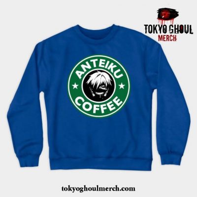 Anteiku Coffee Crewneck Sweatshirt Blue / S