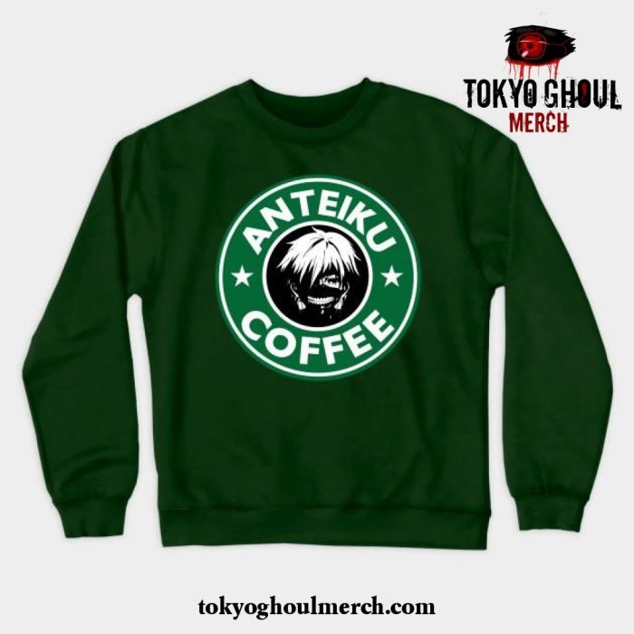 Anteiku Coffee Crewneck Sweatshirt Green / S