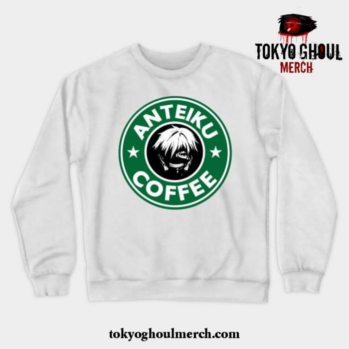 Anteiku Coffee Crewneck Sweatshirt White / S