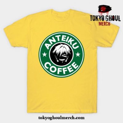 Anteiku Coffee T-Shirt Yellow / S