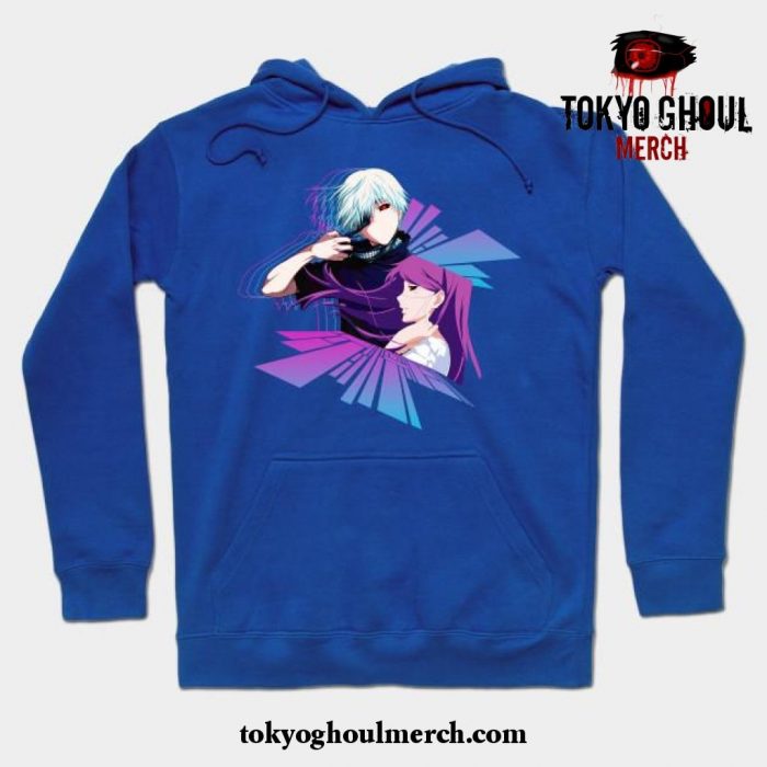 Kaneki And Rize Hoodie Blue / S