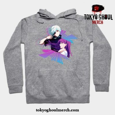 Kaneki And Rize Hoodie Gray / S