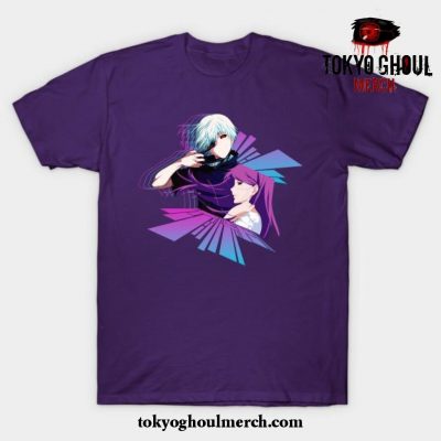 Kaneki And Rize T-Shirt Purple / S