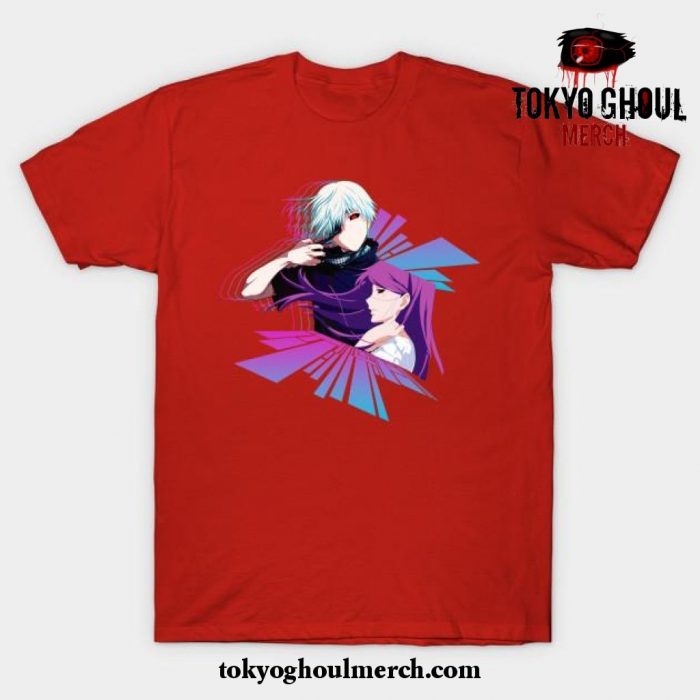 Kaneki And Rize T-Shirt Red / S