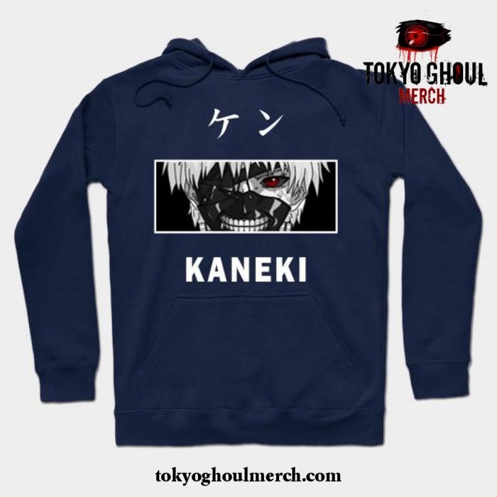 Kaneki Anime Tokyo Ghoul Hoodie Navy Blue / S