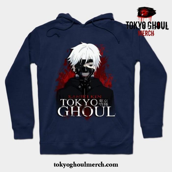 Kaneki Masked Hoodie Navy Blue / S