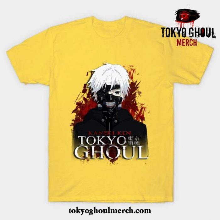 Kaneki Masked T-Shirt Yellow / S