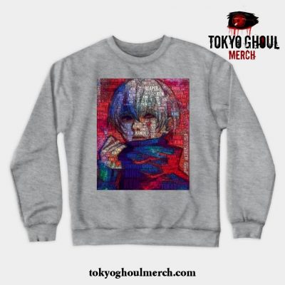 Ken Kaneki Tokyo Ghoul Crewneck Sweatshirt Gray / S