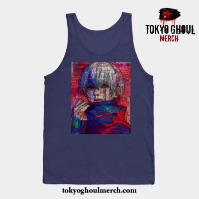 Ken Kaneki Tokyo Ghoul Tank Top Navy Blue / S