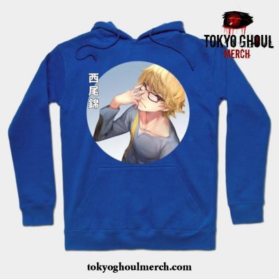 Retro Nishiki Nishio Thriller Anime Tokyo Ghoul Hoodie Blue / S