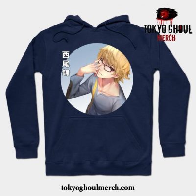 Retro Nishiki Nishio Thriller Anime Tokyo Ghoul Hoodie Navy Blue / S