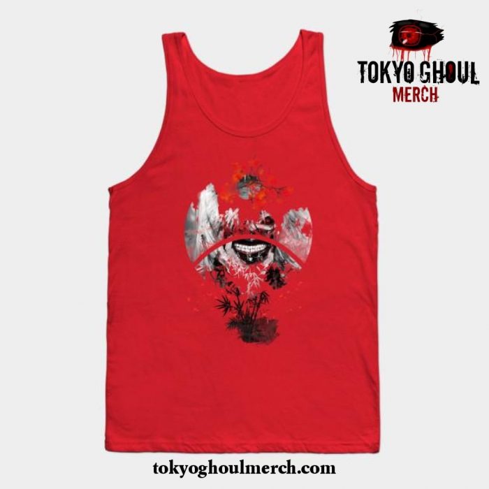 Sign Landscape Sakura Dawn Tank Top Red / S