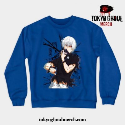 Tokyo Ghoul Anime Crewneck Sweatshirt Blue / S