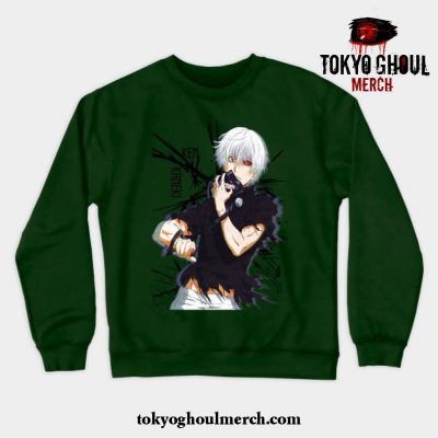 Tokyo Ghoul Anime Crewneck Sweatshirt Green / S