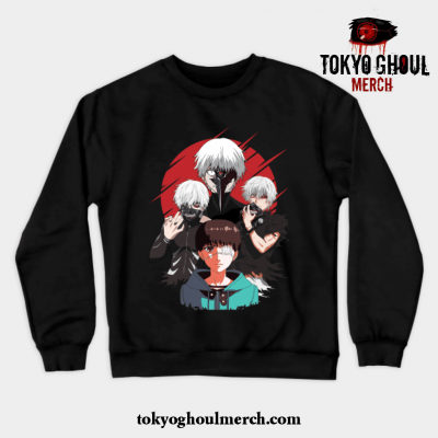 Tokyo Ghoul Kaneki Crewneck Sweatshirt Black / S