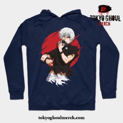 Tokyo Ghoul Ken Kaneki Hoodie Navy Blue / S