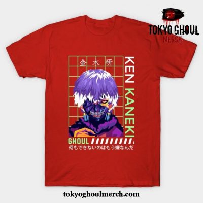 Tokyo Ghoul Ken Kaneki Pop Art T-Shirt Red / S