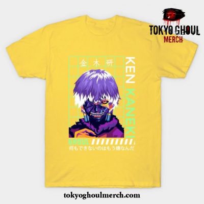 Tokyo Ghoul Ken Kaneki Pop Art T-Shirt Yellow / S