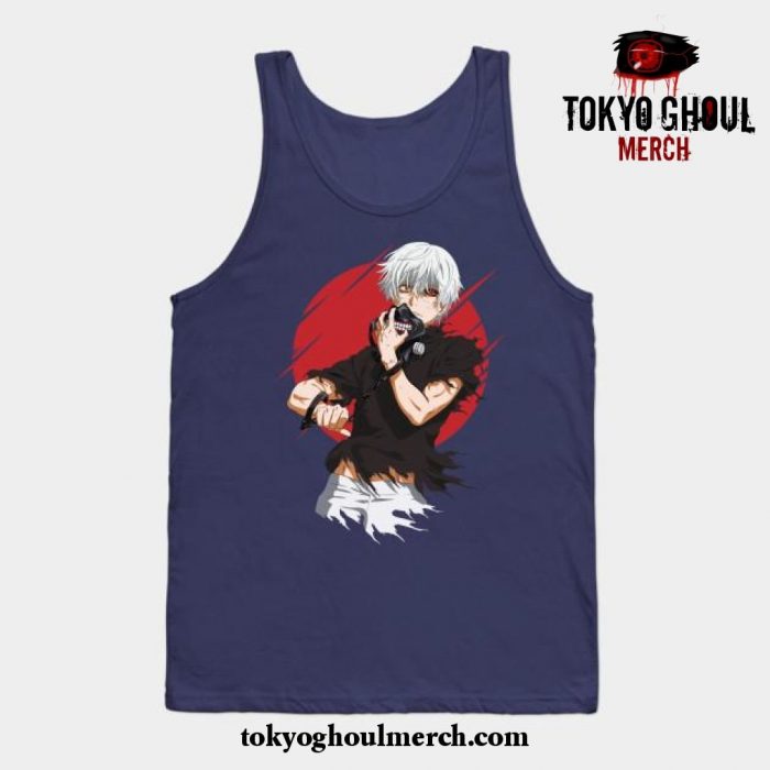 Tokyo Ghoul Ken Kaneki Tank Top Navy Blue / S