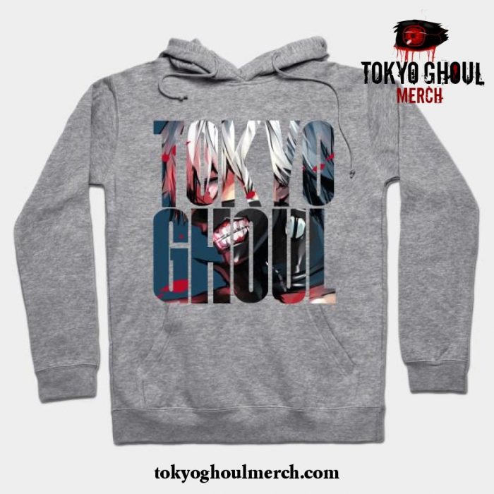 Tokyo Ghoul Logo 2 Hoodie Gray / S