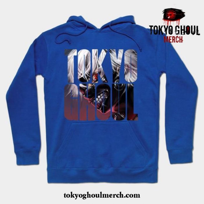 Tokyo Ghoul Logo Hoodie Blue / S