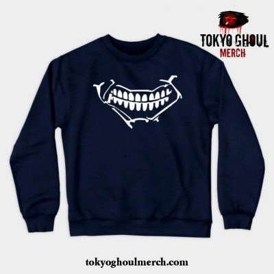 Tokyo Ghoul Smile Crewneck Sweatshirt Navy Blue / S