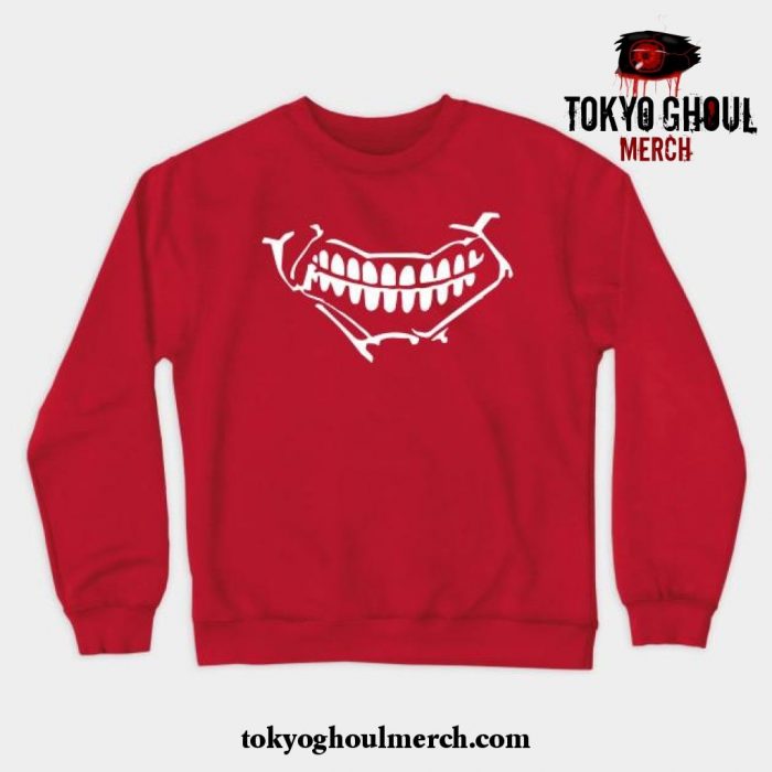 Tokyo Ghoul Smile Crewneck Sweatshirt Red / S