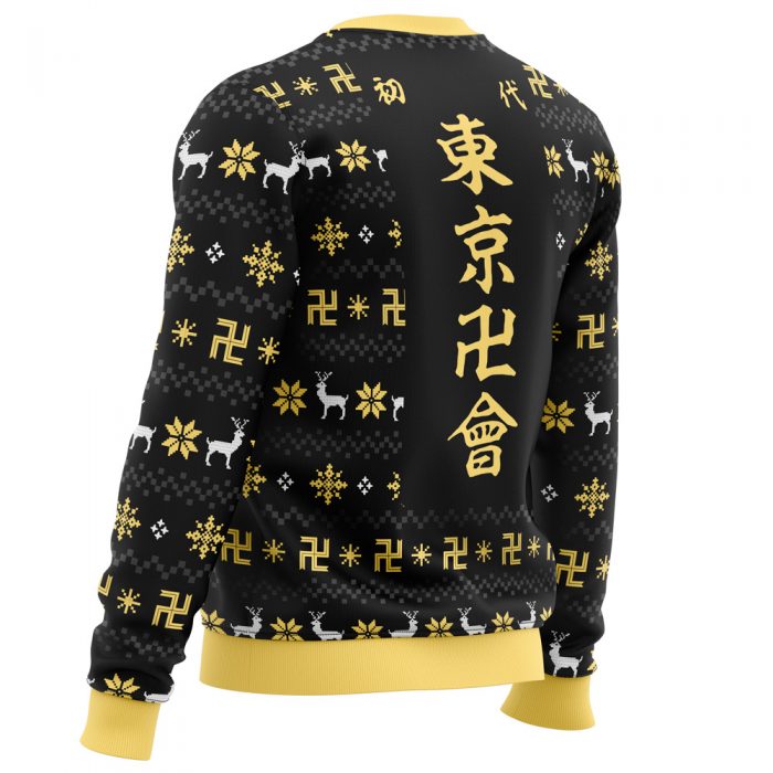 The Buddhist Symbol Tokyo Revengers men sweatshirt SIDE BACK mockup - Tokyo Ghoul Merch