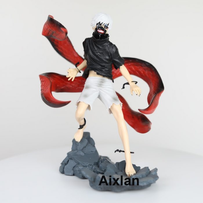 25CM Anime Tokyo Ghoul Figure Kaneki Ken Touka Kirishima PVC Action Figure Kaneki Ken Awakening Figurine 1 - Tokyo Ghoul Merch