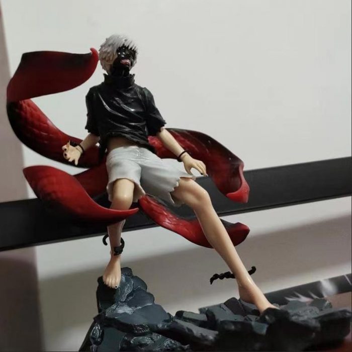 25CM Anime Tokyo Ghoul Figure Kaneki Ken Touka Kirishima PVC Action Figure Kaneki Ken Awakening Figurine 3 - Tokyo Ghoul Merch