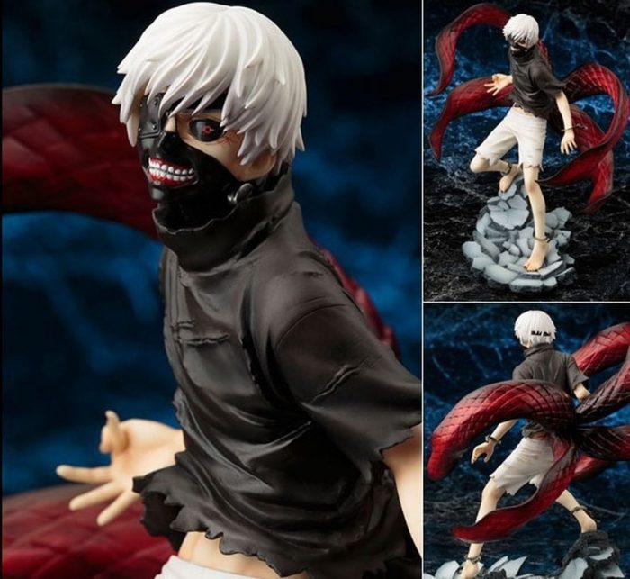 25CM Anime Tokyo Ghoul Figure Kaneki Ken Touka Kirishima PVC Action Figure Kaneki Ken Awakening Figurine - Tokyo Ghoul Merch