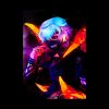 Neon Bright Ghoul Throw Pillow Official Cow Anime Merch
