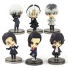 5cm 6pcs set Tokyo Ghoul re Kaneki Ken Sasaki Haise Takizawa Juuzou Uta Furuta Mini PVC - Tokyo Ghoul Merch