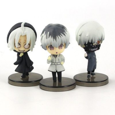 5cm 6pcs set Tokyo Ghoul re Kaneki Ken Sasaki Haise Takizawa Juuzou Uta Furuta Mini PVC 3 - Tokyo Ghoul Merch